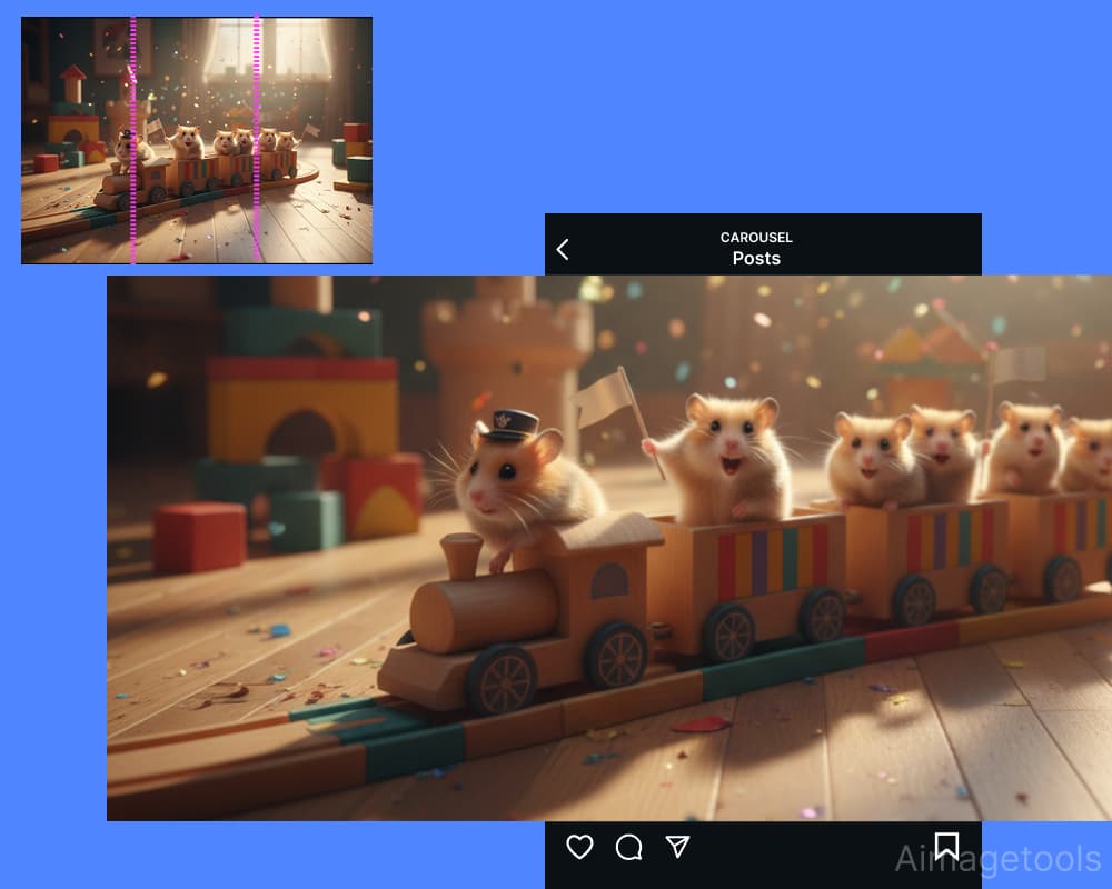 Instagram Carousel Maker | Online carousel image splitter for IG Carousel